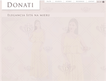 Tablet Screenshot of donati.sk